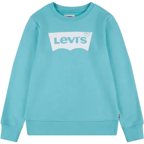 Blaues Sweatshirt mit weißem Logo Levi's - Levis - Modalova