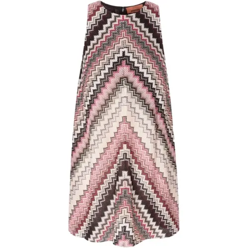 Short Dresses, female, , Size: M Sleeveless Short Dress Women's Clothing - Missoni - Modalova