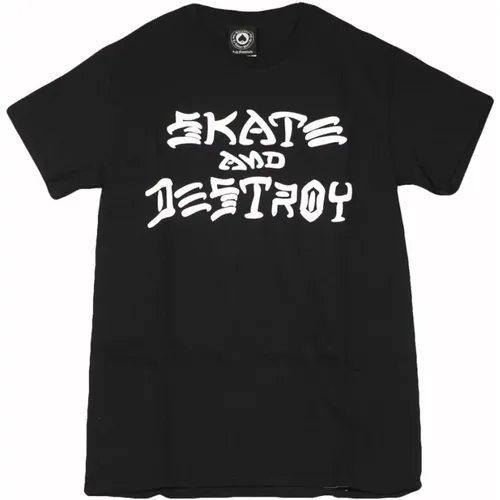 T-Shirts, unisex, , Size: M Skate Destroy Tee /White - Thrasher - Modalova