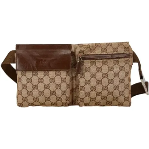 Pre-owned Belt Bags, female, , Size: ONE SIZE Pre-owned Canvas crossbody-bags - Gucci Vintage - Modalova