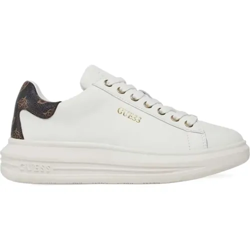 Fl8Vib Lea12 Womens Sneakers , female, Sizes: 8 UK, 7 UK, 4 UK, 3 UK, 6 UK - Guess - Modalova