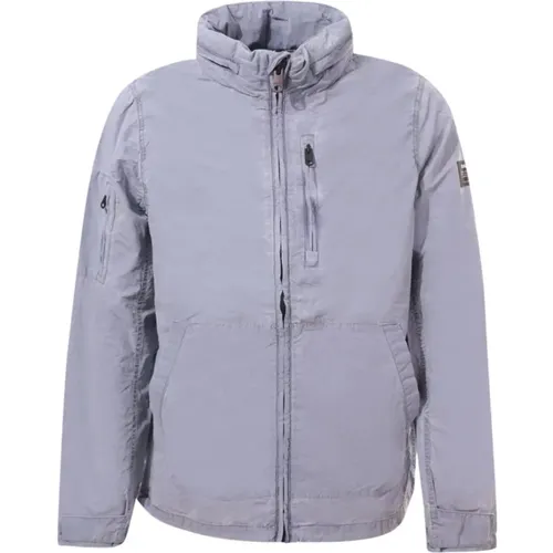 Grey Zip Jacket with Kangaroo Pocket , male, Sizes: XL, S, M, L - Ecoalf - Modalova