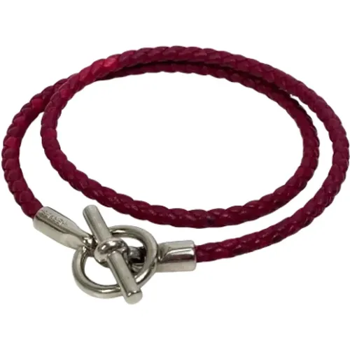 Pre-owned Jewellery, female, , Size: ONE SIZE Pre-owned Leather bracelets - Hermès Vintage - Modalova