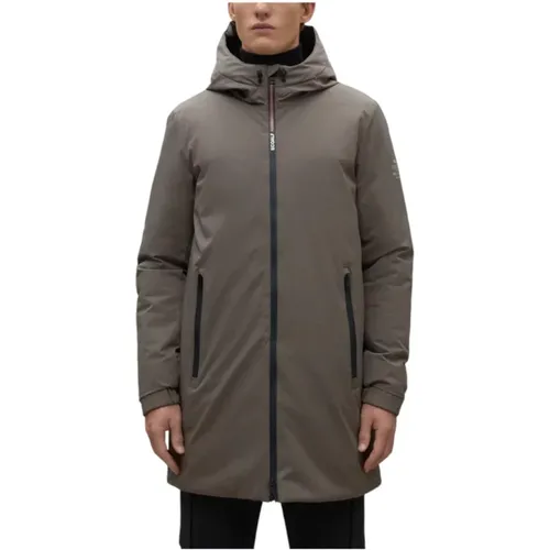 Parkas, male, , Size: S Water-resistant Polyester Jacket with Eco-Friendly Production - Ecoalf - Modalova