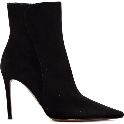 Heeled Boots, female, , Size: 9 US Suede Elda Ankle Boot - Roberto Festa - Modalova