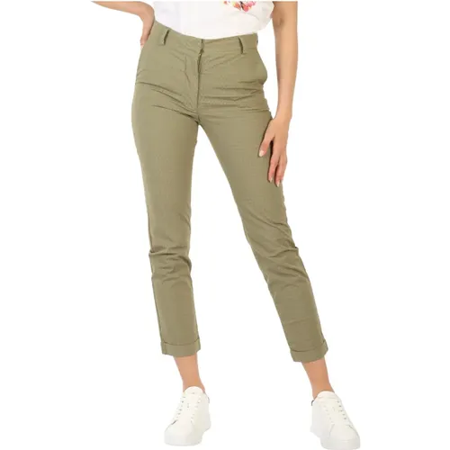 Slim-fit Trousers , female, Sizes: XL, S, XS - Manila Grace - Modalova