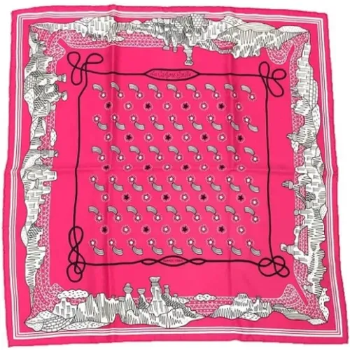 Pre-owned Scarves, female, , Size: ONE SIZE Pre-owned Silk scarves - Hermès Vintage - Modalova