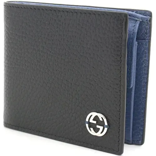 Pre-owned Wallets, male, , Size: ONE SIZE Pre-owned Leather wallets - Gucci Vintage - Modalova