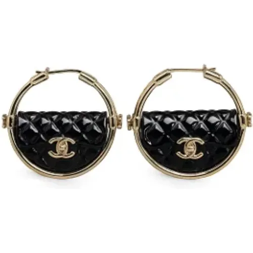 Pre-owned Jewellery, female, , Size: ONE SIZE Pre-owned Plastic earrings - Chanel Vintage - Modalova