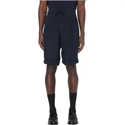 Casual Shorts, male, , Size: 3XL Linen Casual Shorts Men - BRUNELLO CUCINELLI - Modalova