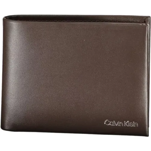 Wallets & Cardholders, male, , Size: ONE SIZE Leather Wallet - Calvin Klein - Modalova