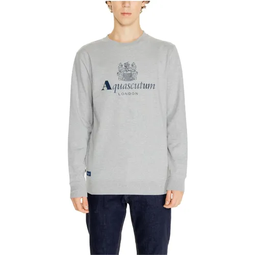 Baumwoll Herren Sweatshirt , Herren, Größe: S - Aquascutum - Modalova