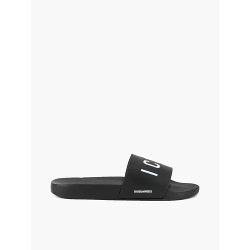 Icon Sliders for Men - Stylish and Comfortable , male, Sizes: 6 UK - Dsquared2 - Modalova