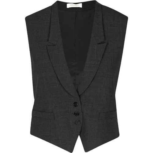 Sleeveless Twill Vest with Button Closure , female, Sizes: S, M, XS, L - Ottod'Ame - Modalova