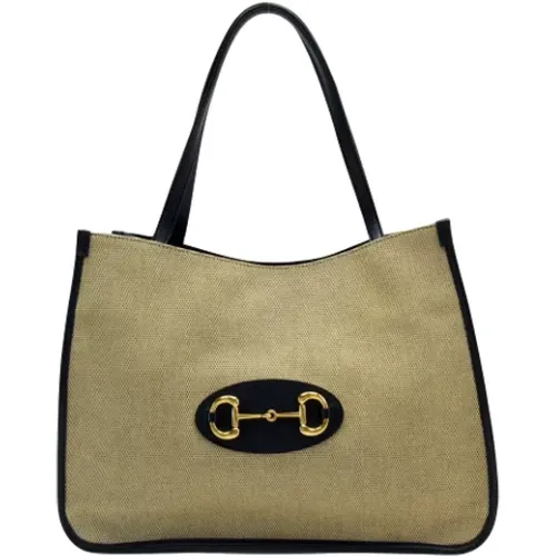 Pre-owned Tote Bags, female, , Size: ONE SIZE Pre-owned Canvas gucci-bags - Gucci Vintage - Modalova