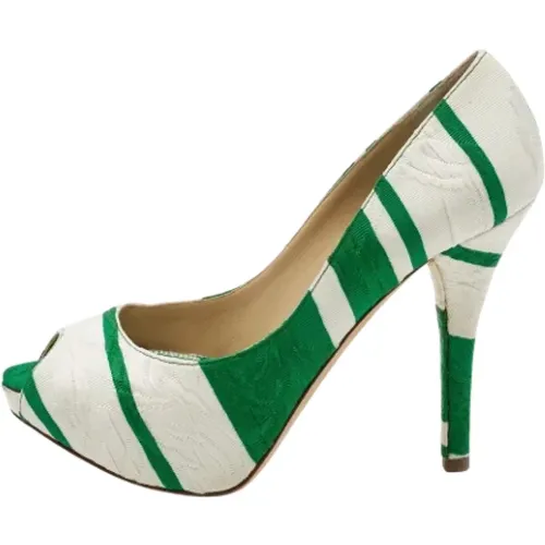 Pre-owned Pumps, female, , Size: 7 US Pre-owned Canvas heels - Dolce & Gabbana Pre-owned - Modalova