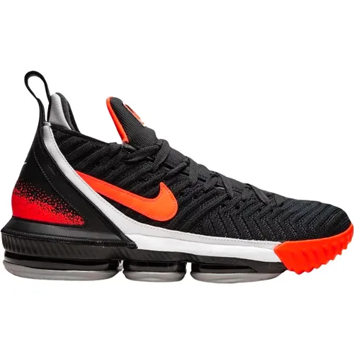 Limitierte Auflage Lebron 16 Schwarz Hot Lava , Herren, Größe: 42 EU - Nike - Modalova