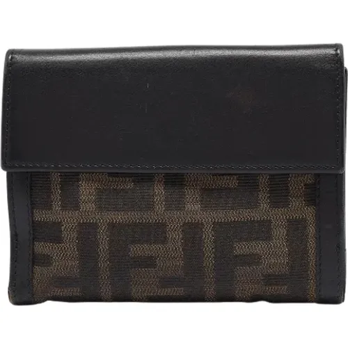 Pre-owned Canvas wallets , female, Sizes: ONE SIZE - Fendi Vintage - Modalova