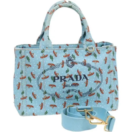 Pre-owned Canvas handbags , female, Sizes: ONE SIZE - Prada Vintage - Modalova