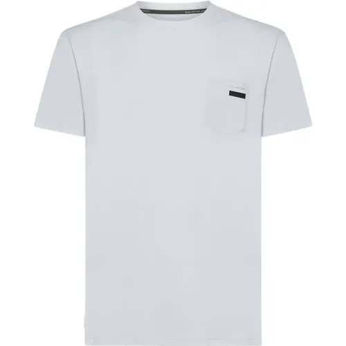Weiße Taschen T-Shirt Revo Bianca , Herren, Größe: 3XL - RRD - Modalova