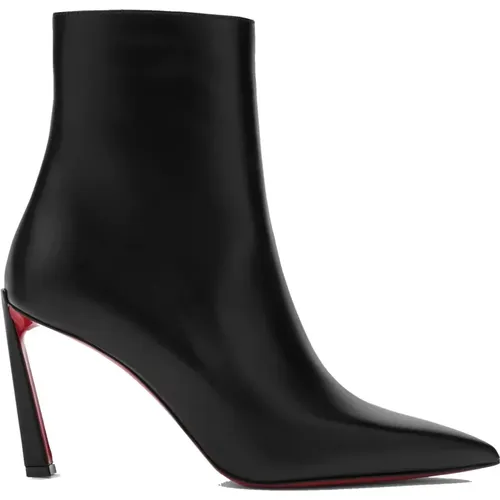 Elegant Leather Heeled Ankle Boots , female, Sizes: 3 1/2 UK - Christian Louboutin - Modalova