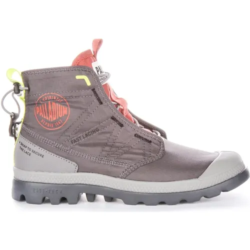 Dark Grey Travel Boots , male, Sizes: 3 UK, 6 UK, 10 1/2 UK, 4 UK, 12 UK, 7 UK - Palladium - Modalova