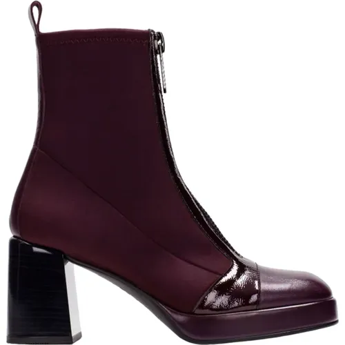 Casual Damenstiefel Burgund , Damen, Größe: 36 EU - Hispanitas - Modalova