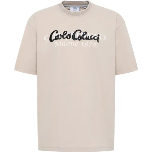 Vielseitiges Oversize T-Shirt , Herren, Größe: XS - carlo colucci - Modalova