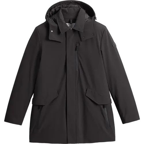 Herren Barrow Mac Softshell Jacke , Herren, Größe: L - Woolrich - Modalova