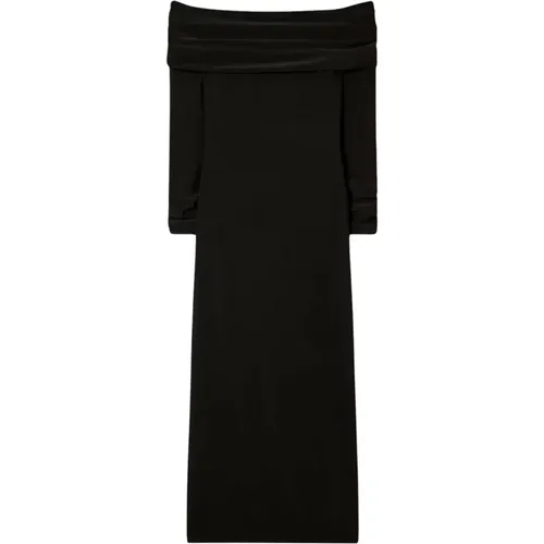 Schwarzes Elegantes Off-Shoulder Kleid - TORY BURCH - Modalova