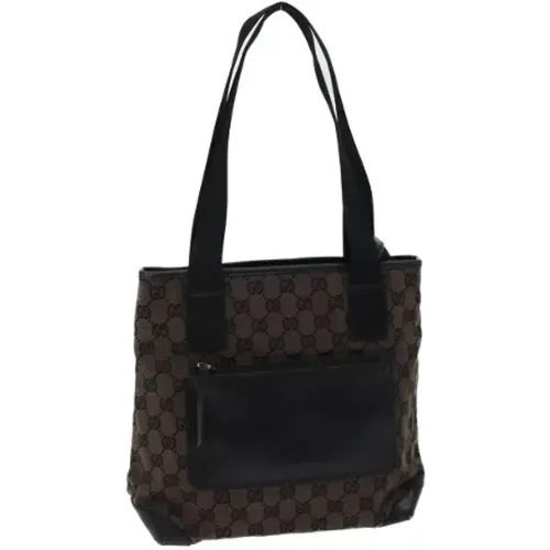 Pre-owned Tote Bags, female, , Size: ONE SIZE Pre-owned Canvas totes - Gucci Vintage - Modalova