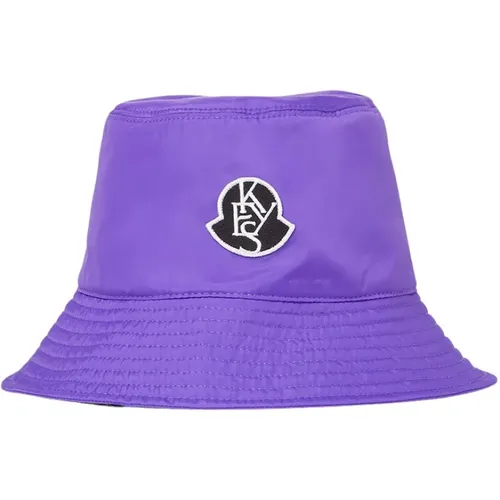 Stylischer Logo Patch Bucket Hat , Damen, Größe: S - Moncler - Modalova