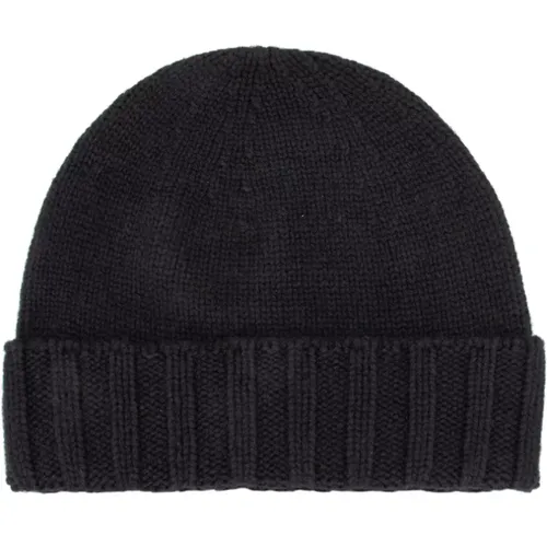 Beanies, male, , Size: ONE SIZE Cashmere Chunky Knit Beanie Hat - Drumohr - Modalova