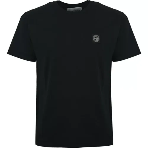 Cotton T-shirt Logo Heart , male, Sizes: 2XL, L - Stone Island - Modalova