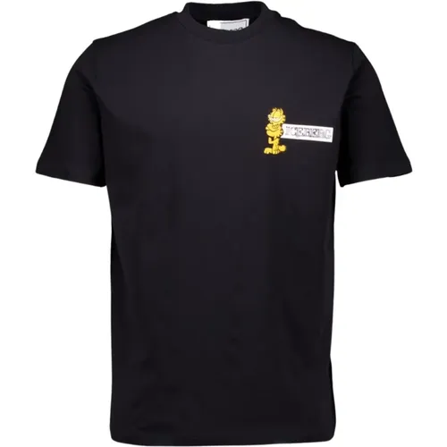 Schwarzes T-Shirt Stilvolles Modell , Herren, Größe: XS - Iceberg - Modalova