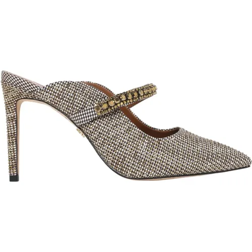 Pumps, female, , Size: 10 US Crystal Embellished Sand Sabot - Kurt Geiger - Modalova