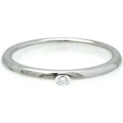 Pre-owned Jewellery, female, , Size: ONE SIZE Pre-owned Platinum rings - Tiffany & Co. Pre-owned - Modalova