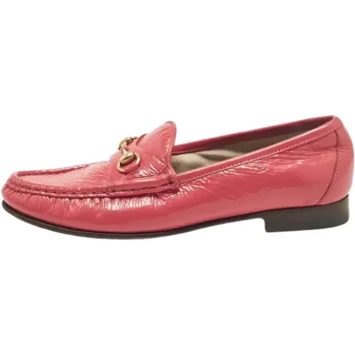 Pre-owned Flats, female, , Size: 6 US Pre-owned Leather flats - Gucci Vintage - Modalova