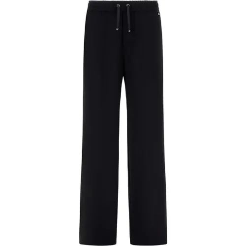 Sweatpants, female, , Size: L Matt Crepe Satin Trousers - Herno - Modalova