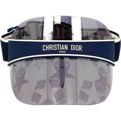 Innovative Sporty Visor with Silver Star Pattern , unisex, Sizes: ONE SIZE - Dior - Modalova