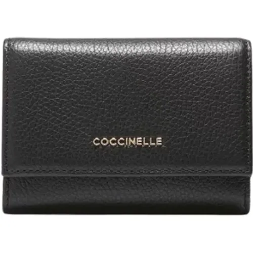 Soft Grained Leather Wallet , female, Sizes: ONE SIZE - Coccinelle - Modalova