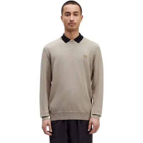 Classic Crewneck Sweater , male, Sizes: S - Fred Perry - Modalova