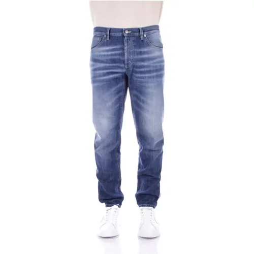 Denim Jeans with Logo Back Pocket , male, Sizes: W31, W29, W32, W30, W33, W34 - Dondup - Modalova