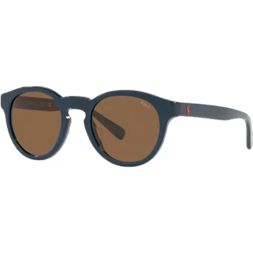 Sunglasses, male, , Size: ONE SIZE Grey Acetate Sunglasses - Ralph Lauren - Modalova