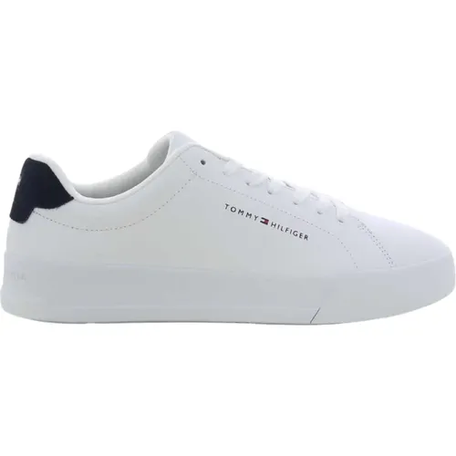 Herren Weiße Court Schuhe , Herren, Größe: 43 EU - Tommy Hilfiger - Modalova