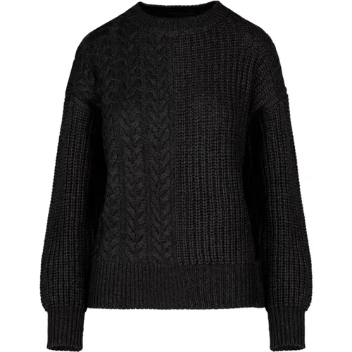 Cable Knit Crew-Neck Sweater , female, Sizes: XS, M, XL, L, S - BomBoogie - Modalova