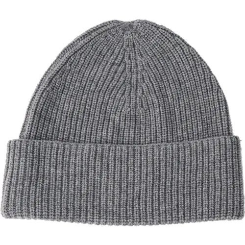 Beanies, female, , Size: ONE SIZE Soft Knit Hat in Medium Grey Melange - Part Two - Modalova