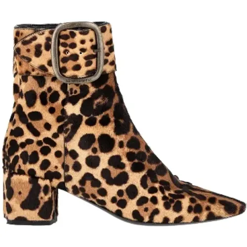 Pre-owned Wool boots , female, Sizes: 3 UK - Yves Saint Laurent Vintage - Modalova
