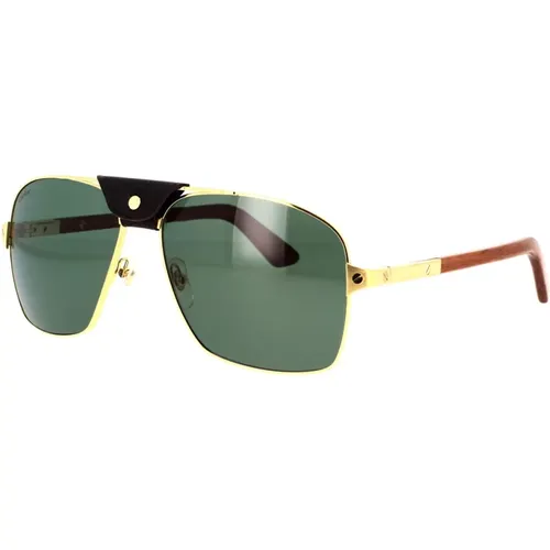 Exception Ct0389S 002 Polarisierte Sonnenbrille - Cartier - Modalova