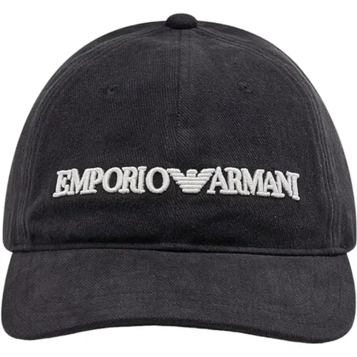 Caps, male, , Size: ONE SIZE Baseball Cap Classic Style Black - Emporio Armani - Modalova